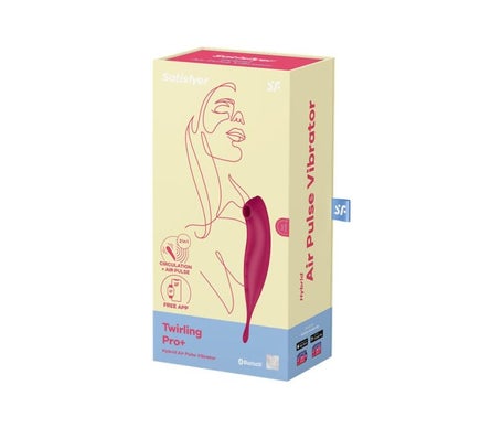 Satisfyer Twirling Pro+ Stimulator & Vibrator Red 1ut