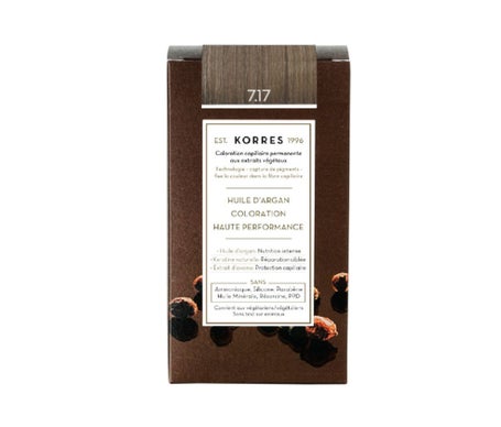 Korres Huile D'Argan Coloration Permanente 7.17 Blond Beige
