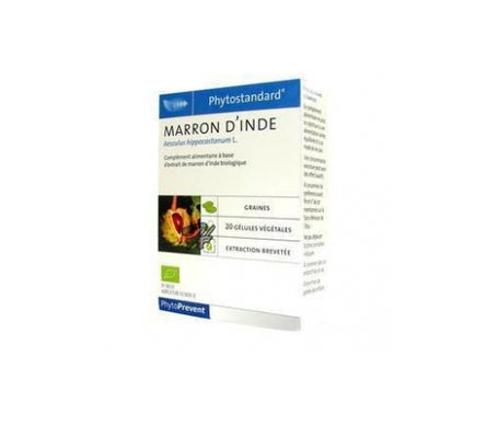 Pileje PhytoPrevent Phytostandard Marron d'Inde 20 gélules