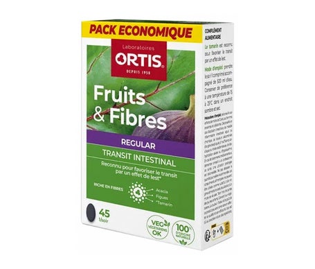 Ortis Fruits&Fibres Regular Transit Intestinal 45 Comprimés