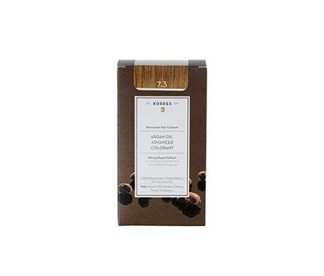 Korres Coloration Permanente Huile D'Argan Blond Doré 7.3