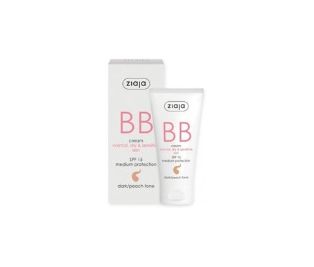 Ziaja Bb Crème Peau Normale, Sèche et Sensible Spf15 Teint foncé 50ml