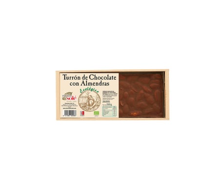 Chocolates Sole Turron de Chocolate con Almendras Bio 200g