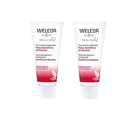 Weleda Pâte Dentifrice Rathania 75ml lot de 2