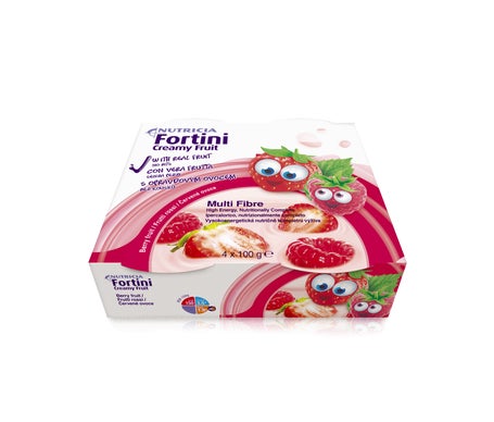 Nutricia Fortini Creamy Fruit Red Fruits 4x100g