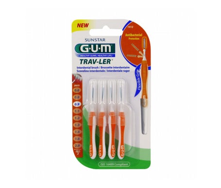 Gum Trav-Ler Brossette Interdentaire 1412 0,9mm 4 Unités