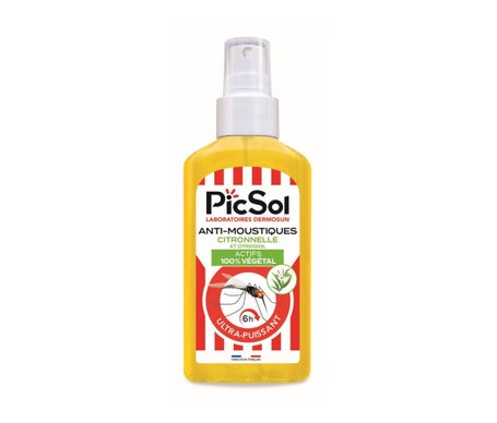 PicSol Anti-Moustiques Citronnelle Et Citriodiol 125ml