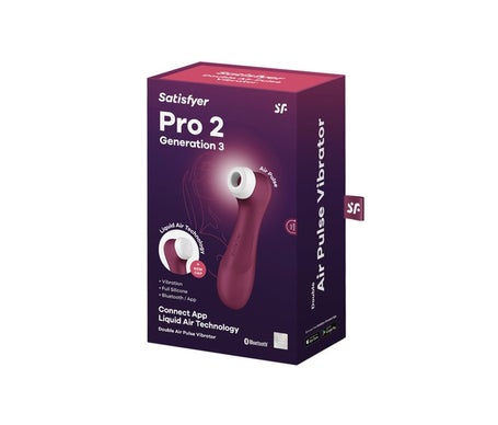 Satisfyer Pro2 Generation3 Double Air Pulse App Red Wine 1ut