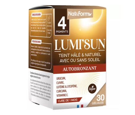 Nat & Form Lumi'Sun Autobronzant Vegan 30 Gélules