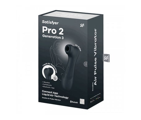 Satisfyer Pro2 Generation3 Double Air Pulse Vibrator APP Black 1ut