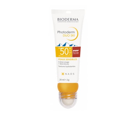 Bioderma Photoderm Duo Ski SPF50+ Peaux Sensibles Crème Solaire 20ml + Stick Lèvres2g