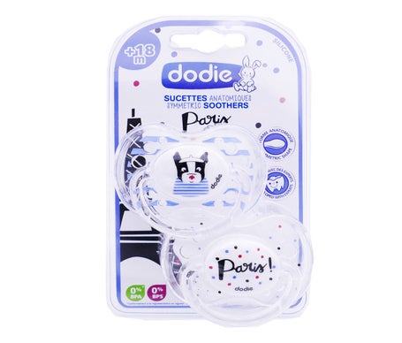 Dodie Sucette Silicone Paris Plus de 18 Mois A88 2uds