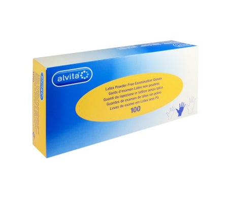 Alvita Gant Examen Latex Sans Poudre Taille S 100uts