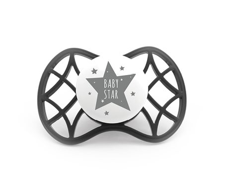 Nuvita Sucette Orthodontique 0M+ Iron Black 1 Unité