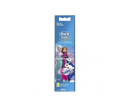 Oral B Stages Power Brossettes Reine des Neiges Blister de 2 brossettes