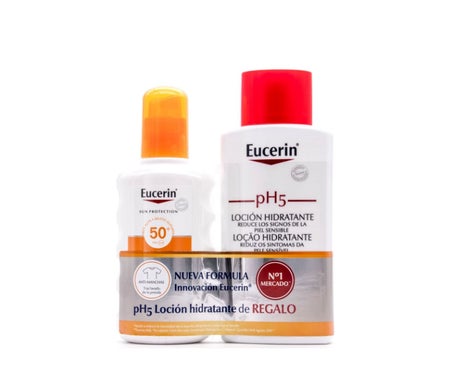 Eucerin Sun Spray 50+ 200ml + Ph5 Lotion de protection de la peau 200ml