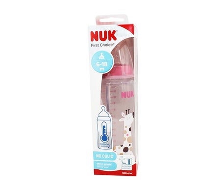 Nuk 6-18M Biberon First Choice+ Temperature Control Silicone 360ml