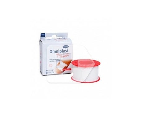 Omniplast ruban adhésif en tissu blanc 10m