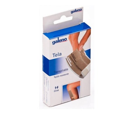 Galeno Pansements Adhésifs Tissu Peau 4 Tailles 14uts