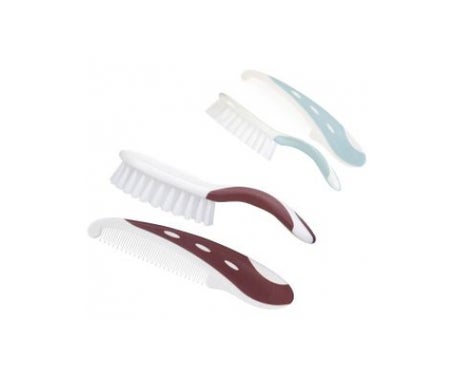 NUK  Brosse B&eacute;b&eacute; Avec Cr&ecirc;te, Tri&egrave; En Couleur