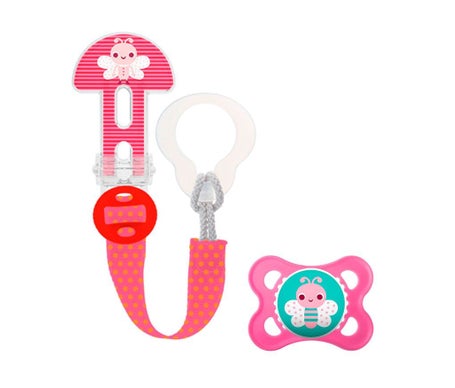 Attache-sucette et sucette Mam Clip Silicone Clip It ! et Ori 1pc