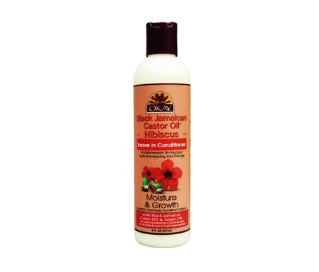 Okay Black Jamaican Castor Oil Hibiscus Leave In Conditioner 237ml