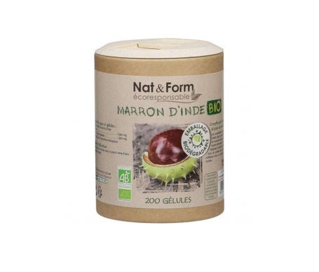 Nat&Form Eco Marron D'Inde Bio 200 Gélules