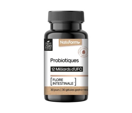 Nat&Form Probiotiques Flore Intestinale 30 Gélules