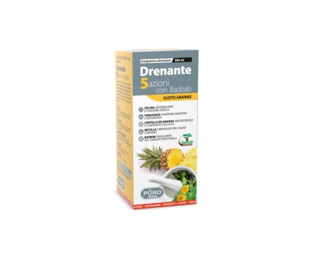 Uragme Pure Drainant 5 Acciones Au Baobab 500ml