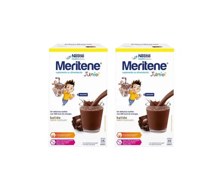 Meritene Junior milkshakes au chocolat 2x15sphères