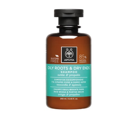 Shampooing capillaire Apivita Racines grasses et pointes sèches 250 ml