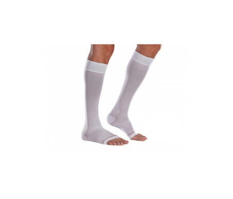 Thuasne Venoflex 2 Clinic Bas Compression Blanc Normal T1 1unité