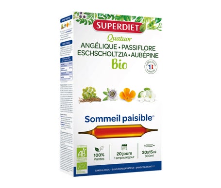 SuperDiet Quatuor Sommeil Paisible BIO 20amp