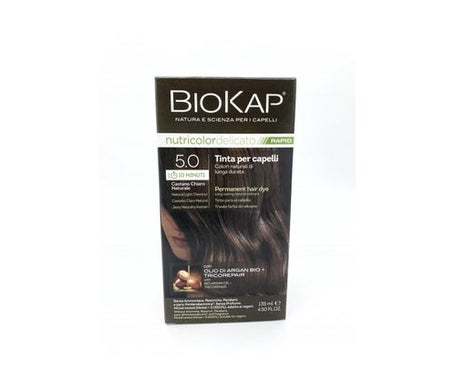 Biokap Nutricolor Teinture 5.0 Châtain Clair Naturel 140ml