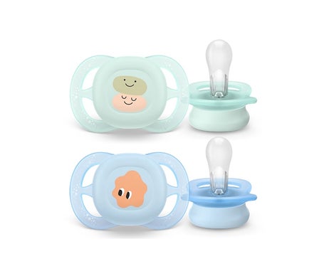 Philips Avent Ultra Start Sucette 0-2M Light Green Blue 2uts