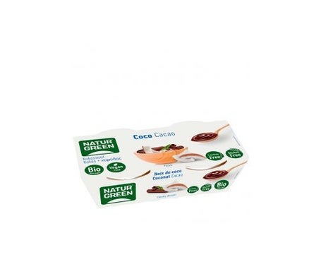 NATURGREEN  Organic Coconut & Cocoa Dessert 2x125g