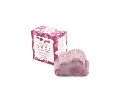 Lamazuna nettoyant solide visage peau sèche et sensible hibiscus 25g