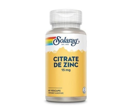 Solaray Citrate de Zinc 15mg 60caps