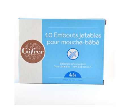 Gifrer Embouts Jetables Pour Mouche-Bébé 10 Unités