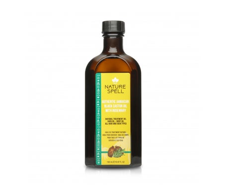 Nature Spell Huile Ricin Grain Noir Jamaïcaine Romarin 150ml