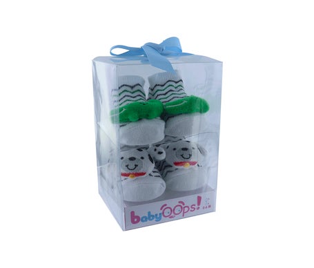 Babyoops Set Chaussette Bébé 0-9m Crocodile Chien 2 Paires