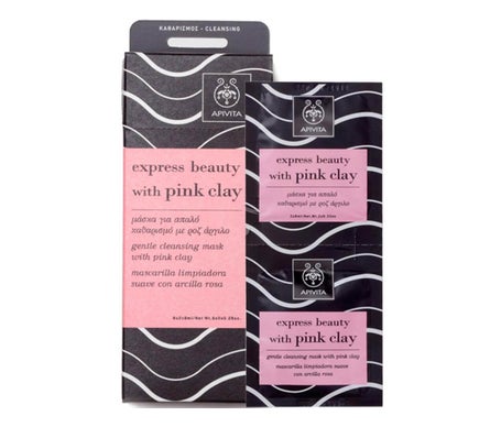 Apivita Express Beauté Argile Rose Nettoyant Masque Nettoyant 2udsx8ml