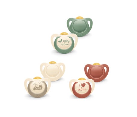Nuk Sucette Latex Nature 6 - 18 Mois 2uts