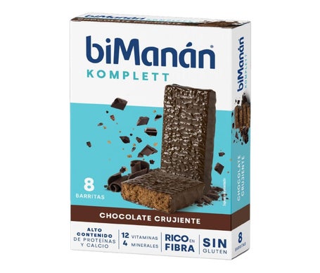 BiManán BeKomplett Chocolat Croustillant 8 Barres