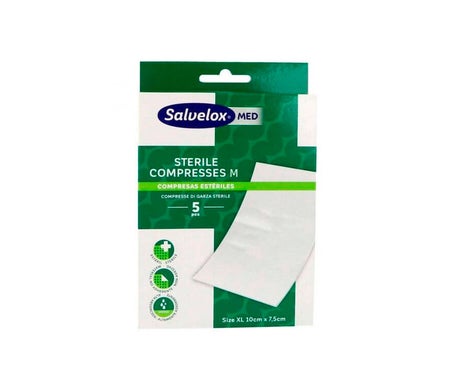 Salvelox Garza Compresse Stérile M 5uts