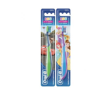 Oral-B Kids 3+ Escova de Dentes Princess/Cars 3-5 Anos 1 Unidade