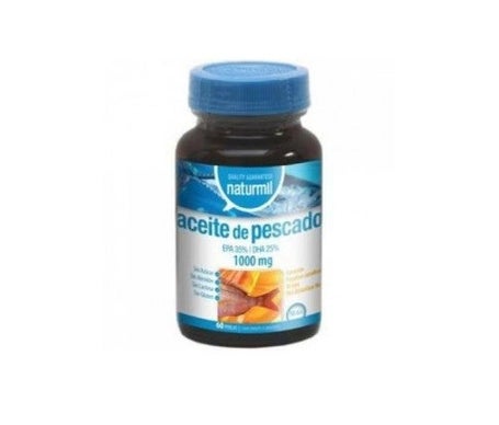 Naturmil Huile de poisson Oméga 3 Epa 35% / Dha 25% 1000 mg 1000 Mg 60
