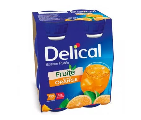 Delical Bois Fruit Orang 200mlx4