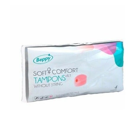 Tampons lubrifiés Beppy Soft Comfort sans bandelettes 4 pièces