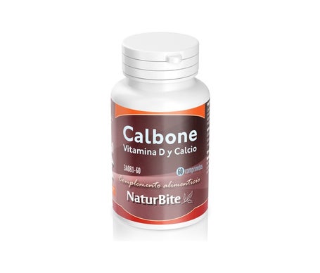 Naturbite Vitamine D et Calcium Calbone 60 Gélules